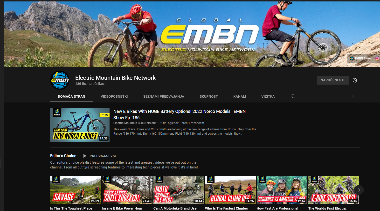 Najboljši YT kanali o eMTB in MTB.
